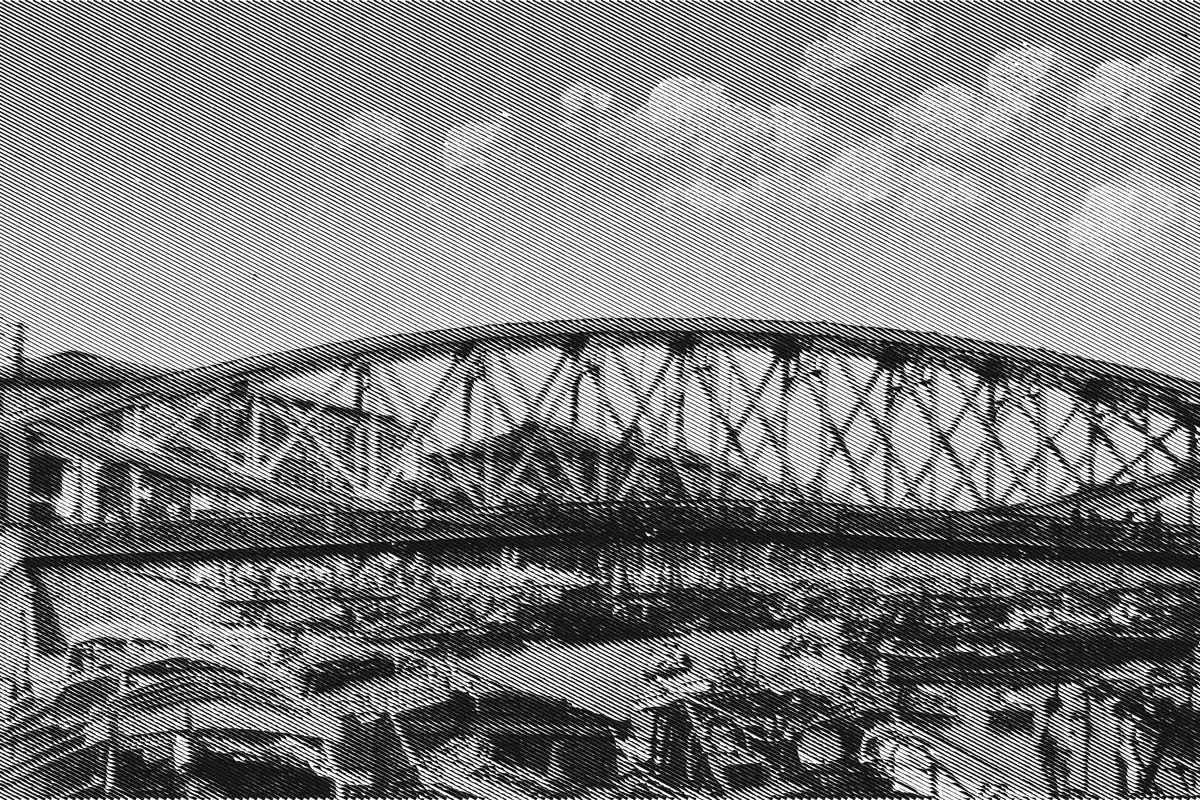 Illustration: Cheking Road bridge, Shanghai, from a period photograph (1907), redrawn as an engraving.