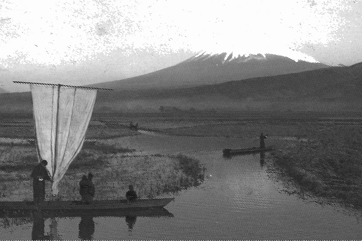 Illustration: People in boats on waterways through rice fields; snow-covered mountain in background., from a period photograph (1915), redrawn as an engraving.